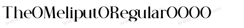 The Meliput Regular字体转换